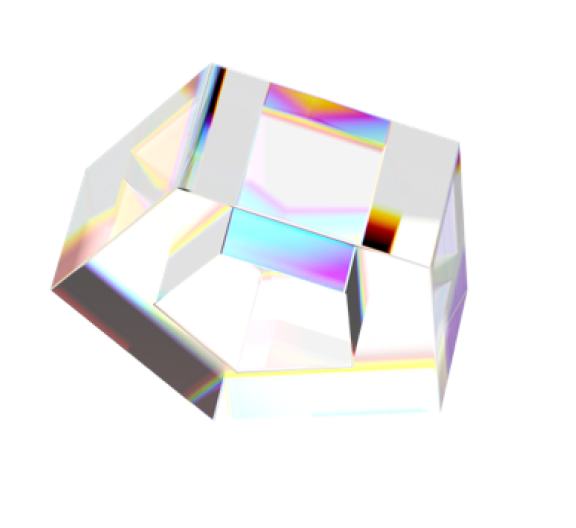 Background floating crystal